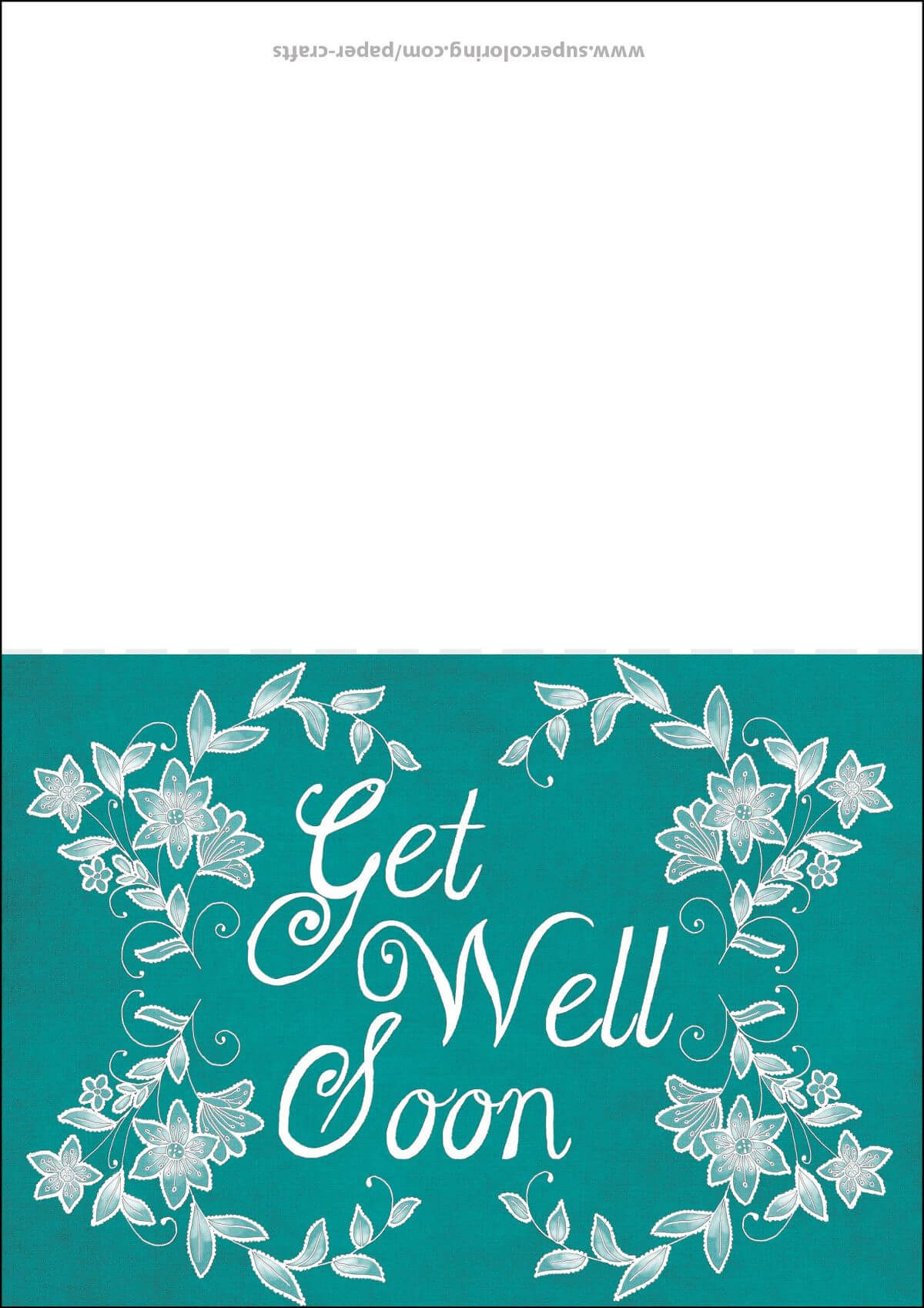 Get Well Soon Card Template | Free Printable Papercraft With Regard To Get Well Card Template