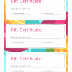 Gift Card Template Awesome Free Gift Certificate Template Within Gift Certificate Log Template