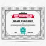 Gift Certificate. First Place Award Sign Icon. Prize For Winner.. For First Place Certificate Template