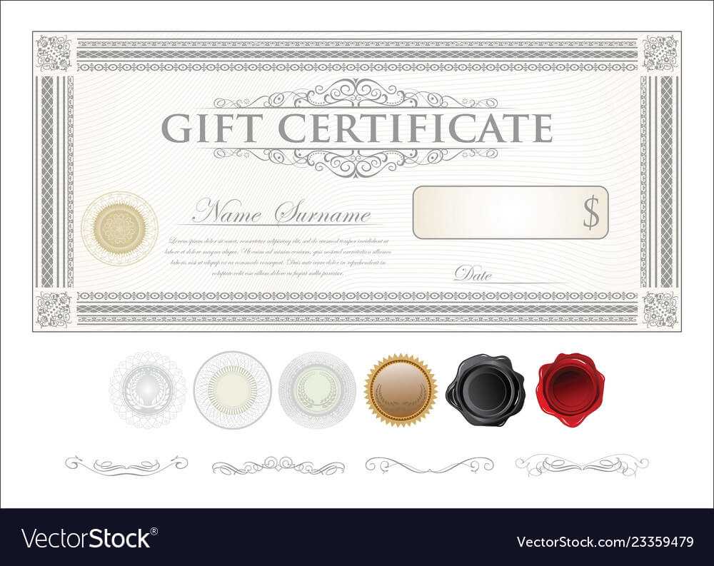 Gift Certificate Retro Vintage Template 8 Pertaining To Movie Gift Certificate Template