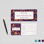 Gift Certificate Template for Gift Certificate Template Indesign