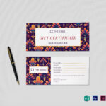 Gift Certificate Template In Gift Certificate Template Publisher