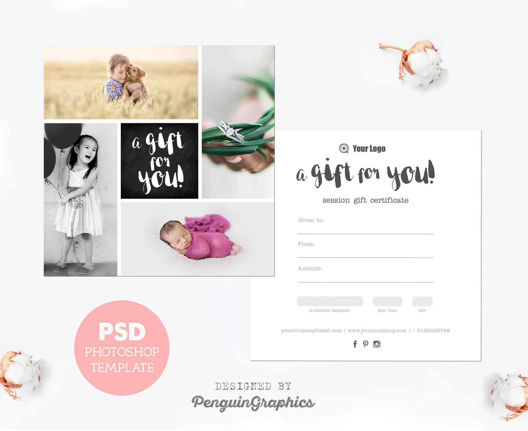 Gift Certificate Template. Photography Mini Session Gift With Free Photography Gift Certificate Template