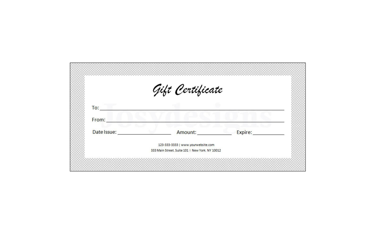 Gift Certificate Template, Printable, Editable Custom Gift Certificate,  Business Marketing, Editable Gift Certificate, Instant Pdf Download Pertaining To Custom Gift Certificate Template