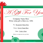 Gift Certificate Templates To Print | Activity Shelter For Company Gift Certificate Template