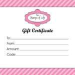 Gift Certificate Templates To Print | Activity Shelter In Homemade Gift Certificate Template