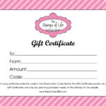 Gift Certificate Templates – Word Excel Formats With Present Certificate Templates