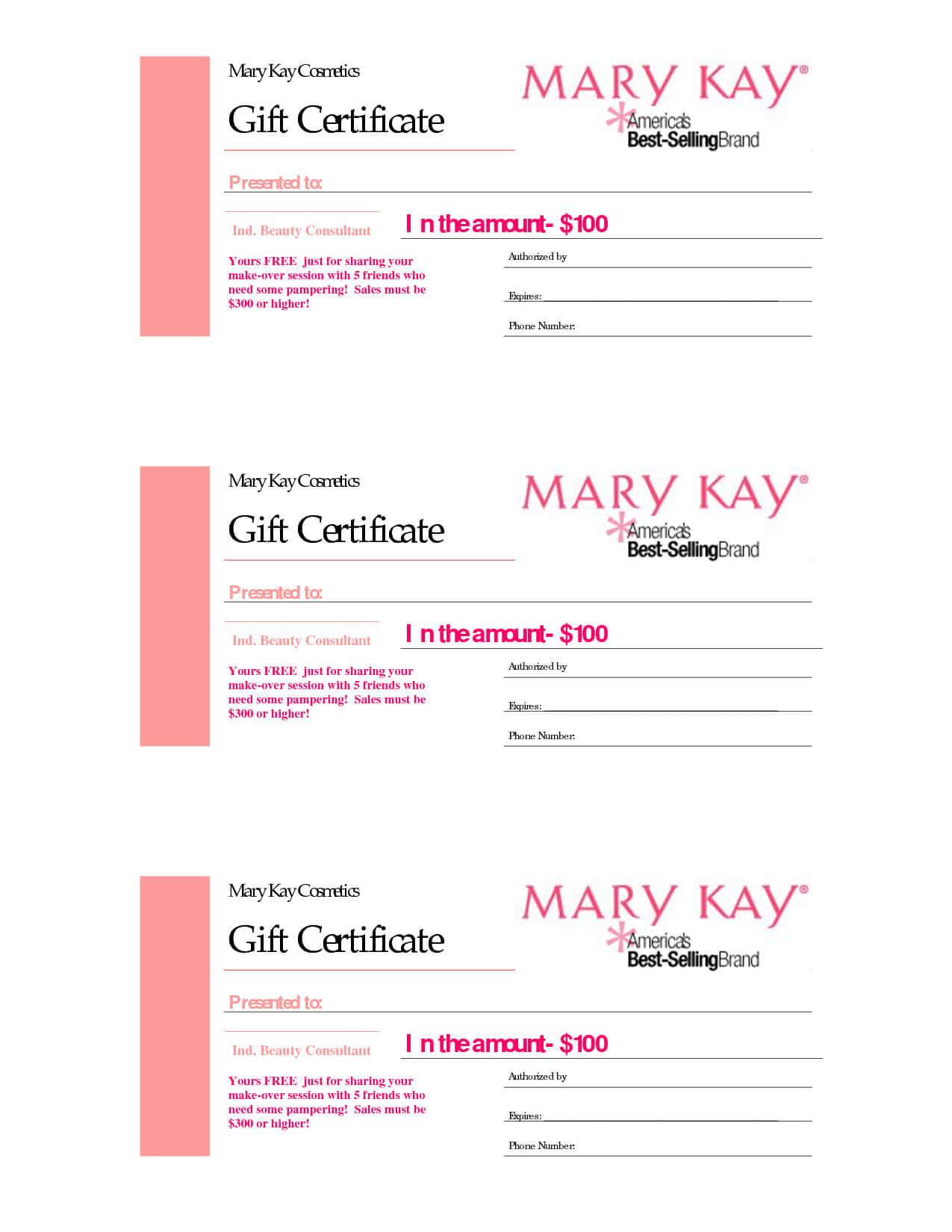 Gift Certificates | Mary Kay Gift Certificate! Checo That in Mary Kay Gift Certificate Template