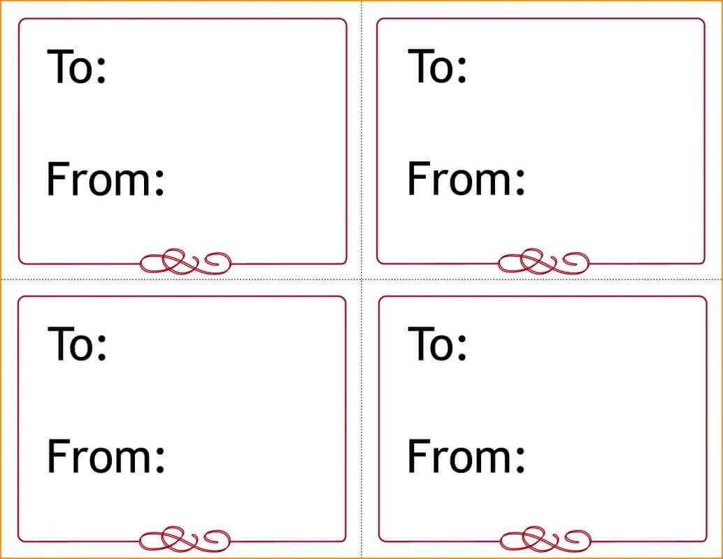 Gift Tag Template Word | Template Business Intended For Luggage Tag Template Word