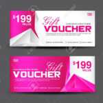 Gift Voucher Template, Coupon Design, Pink Gift Certificate,.. With Regard To Pink Gift Certificate Template