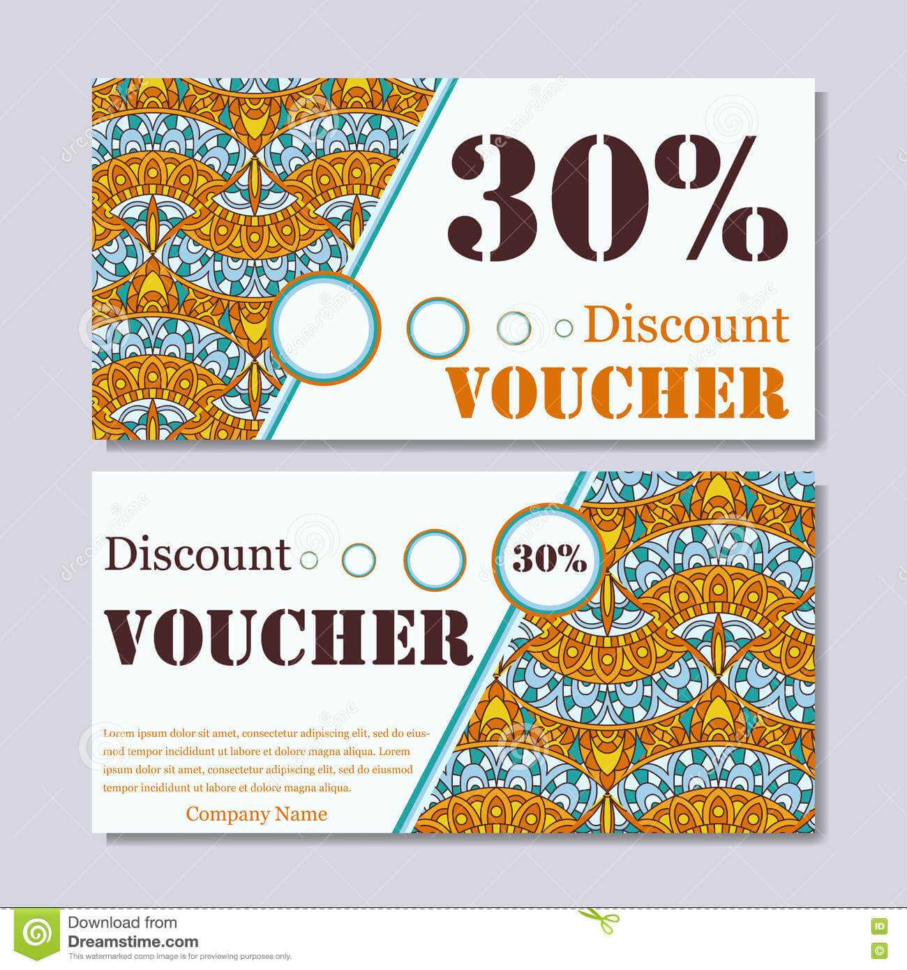 Gift Voucher Template With Mandala. Design Certificate For Regarding Magazine Subscription Gift Certificate Template