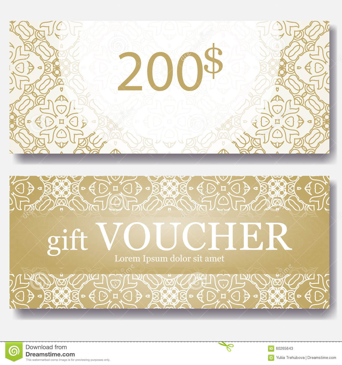 Gift Voucher Template With Mandala. Design Certificate For Within Yoga Gift Certificate Template Free