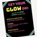 Glow Dance Flyer Template Editable In Word And Pages for Dance Flyer Template Word