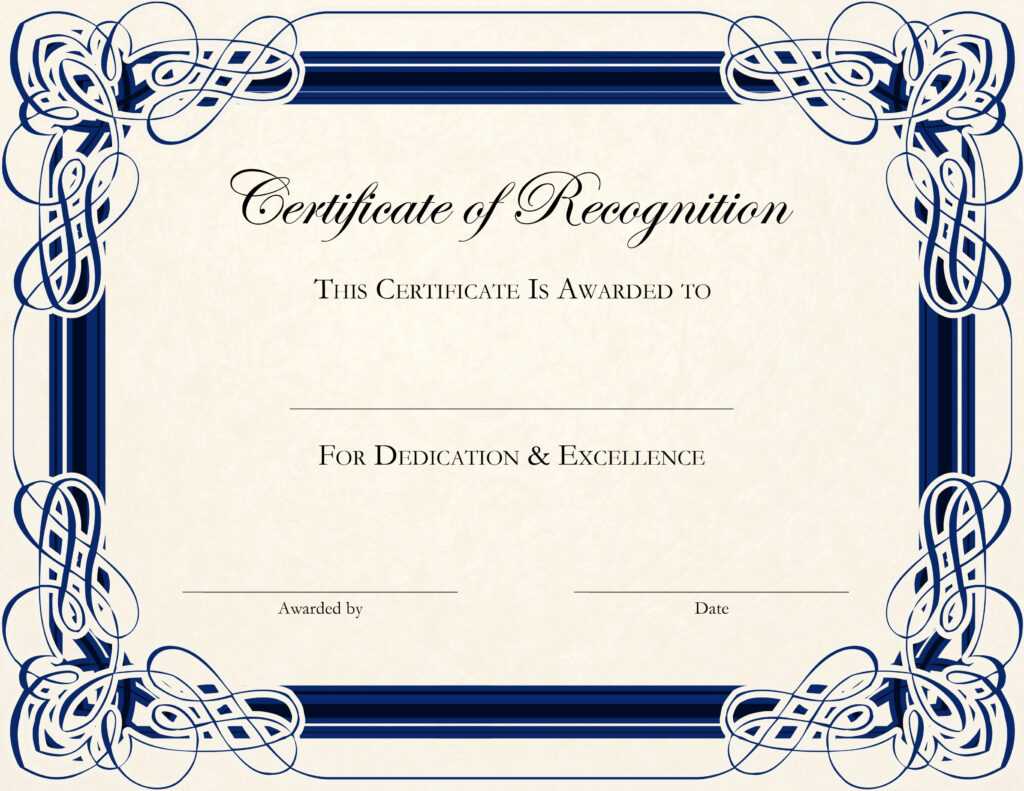 Gold Certificate Template Word | Certificatetemplateword regarding Free