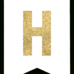 Gold Free Printable Banner Letters | Templates | Free With Printable Banners Templates Free