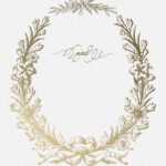 Golden Wreath – Wedding Invitation Template (Free With Regard To Blank Templates For Invitations