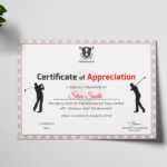 Golf Appreciation Certificate Template Pertaining To Walking Certificate Templates