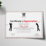Golf Appreciation Certificate Template With Golf Certificate Templates For Word