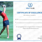 Golf Excellence Certificate Template For Golf Certificate Templates For Word