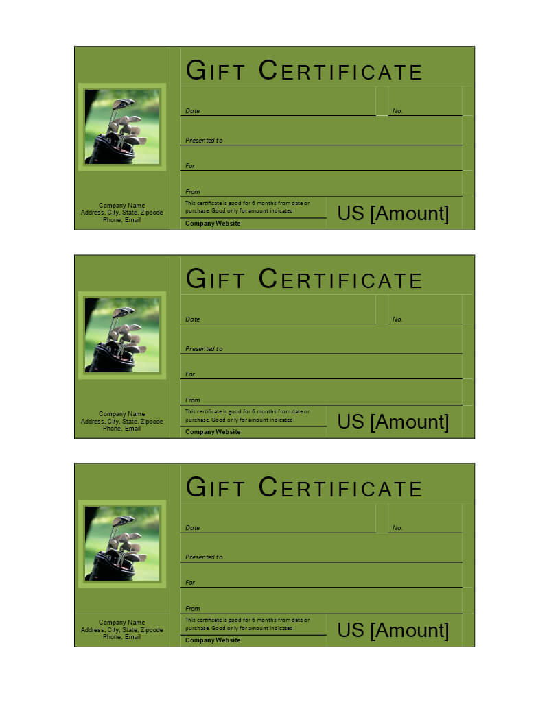 Golf Gift Voucher – Download This Free Printable Golf Gift In Golf Certificate Template Free
