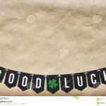 Good Luck Banner Lettering Stock Image. Image Of Craft Intended For Good Luck Banner Template