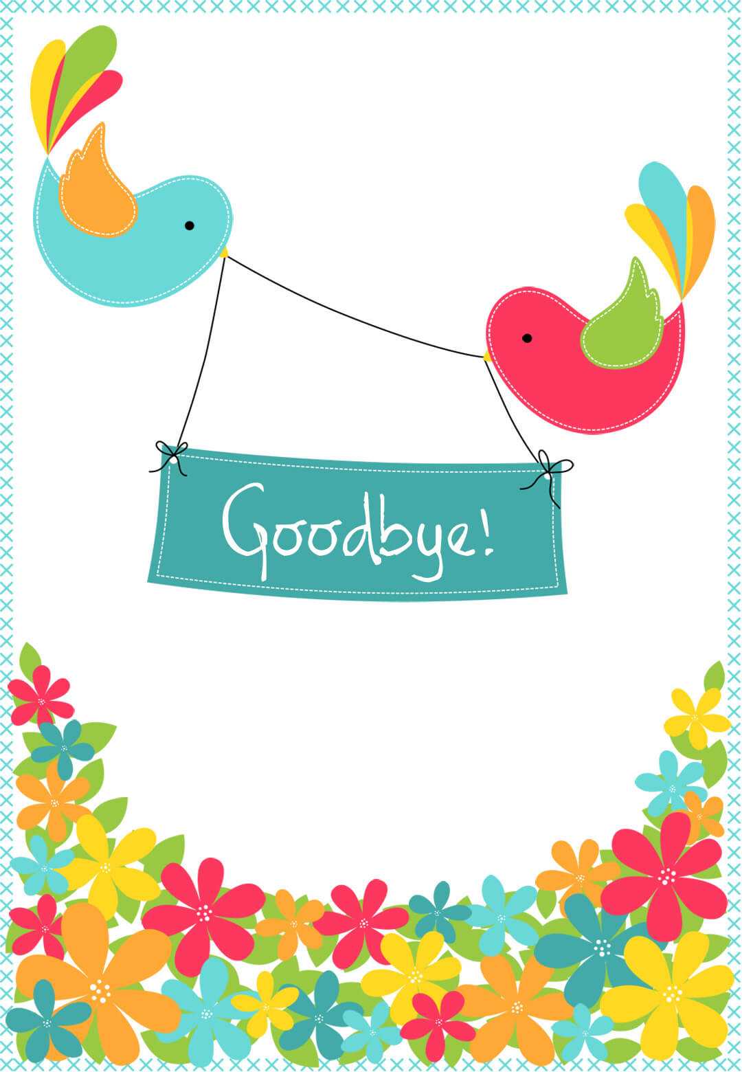 Goodbye From Your Colleagues – Good Luck Card (Free With Good Luck Card Template