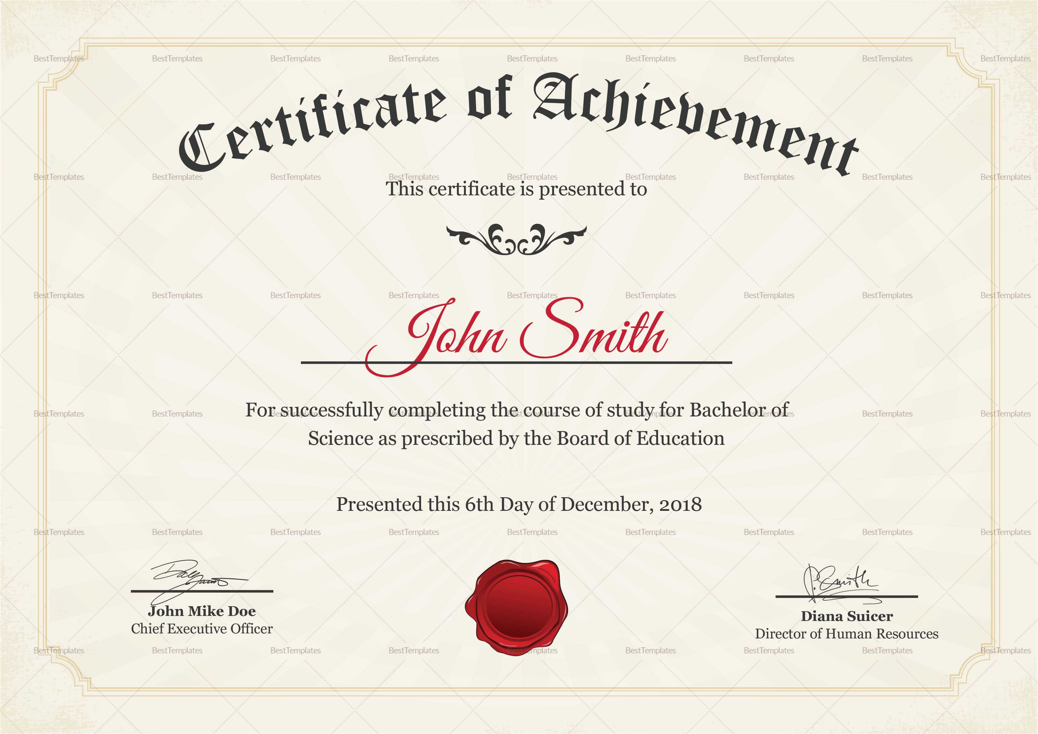 Graduation Degree Certificate Template Throughout College Graduation Certificate Template