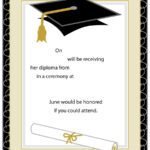 Graduation Invitations: Free Graduation Invitation Cards With Graduation Party Invitation Templates Free Word