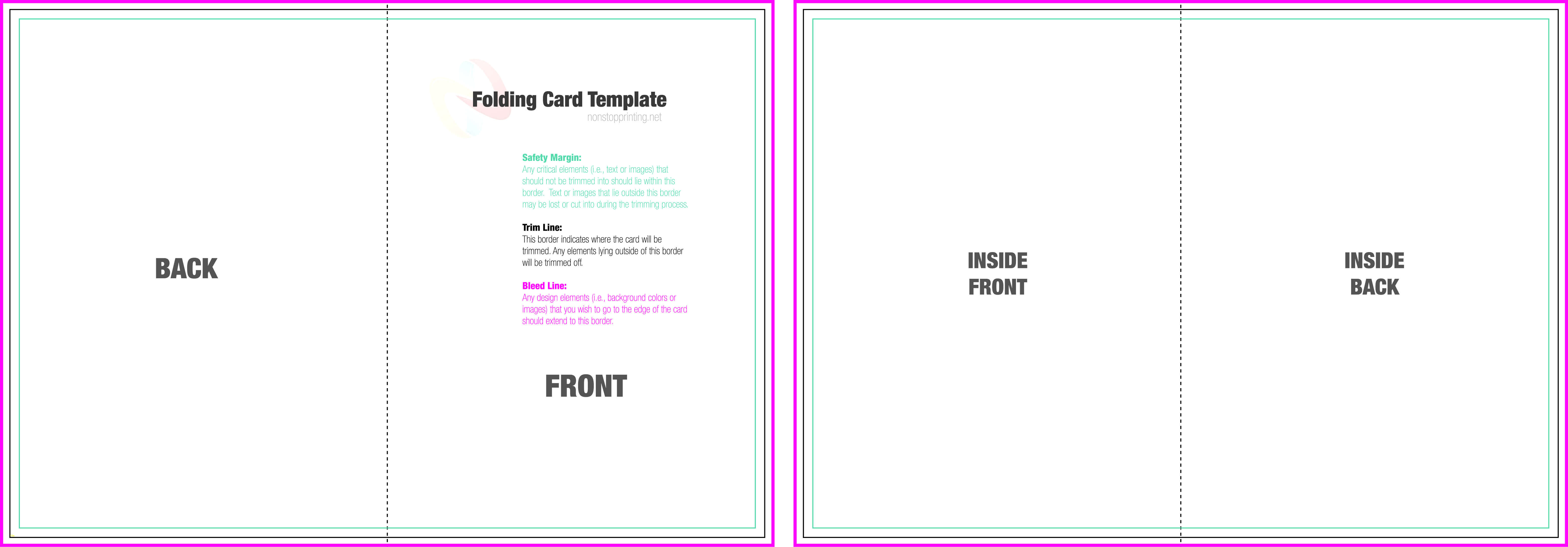 Greeting Card Template Word Free Blank Birthday Quarter Fold In Blank Quarter Fold Card Template