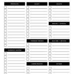 Grocery Shopping List Printable | Ellipsis With Regard To Blank Grocery Shopping List Template