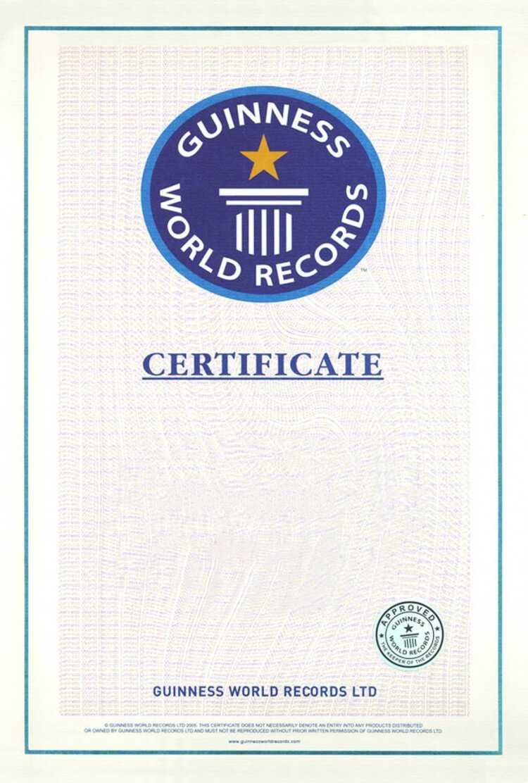 Guinness World Record Certificate Template – Alanbrooks in Guinness World Record Certificate Template