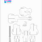 Guitar Pattern 3D Pop Up Card 1 | Templets | Pop Up Card With Regard To Diy Pop Up Cards Templates