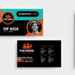 Gym / Fitness Membership Card Template In Psd, Ai & Vector In Template For Membership Cards