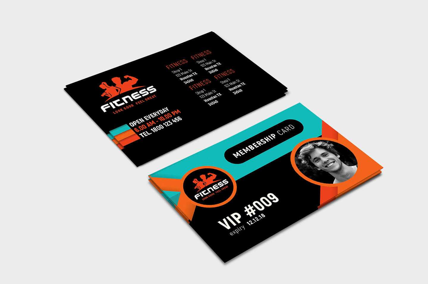 Gym / Fitness Membership Card Template In Psd, Ai & Vector With Gym Membership Card Template