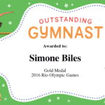 Gymnastics Quotes | Simone Biles, Gabby Douglas & Aly For Gymnastics Certificate Template
