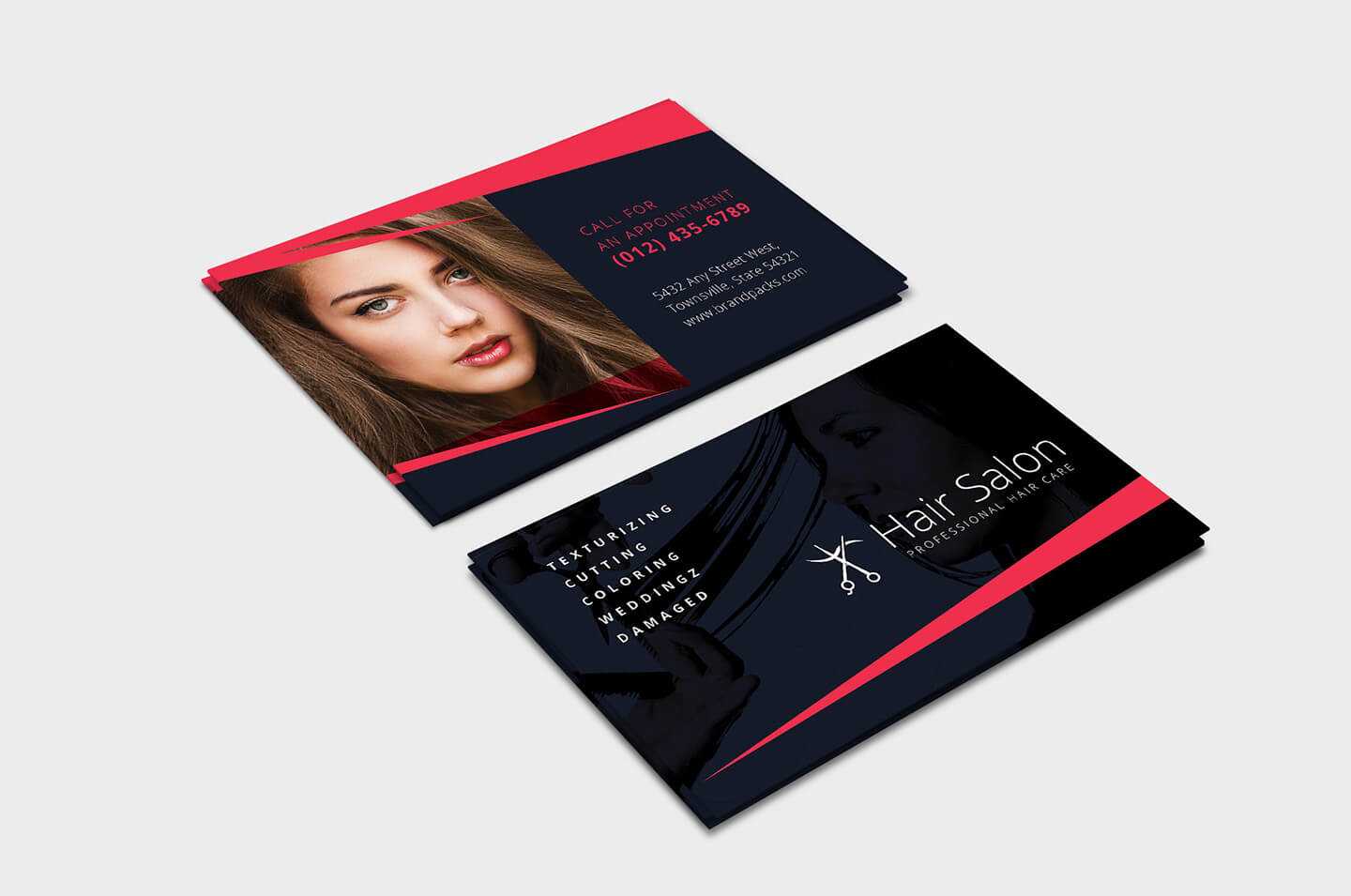 Hair Salon Business Card Template In Psd, Ai & Vector Regarding Hair Salon Business Card Template