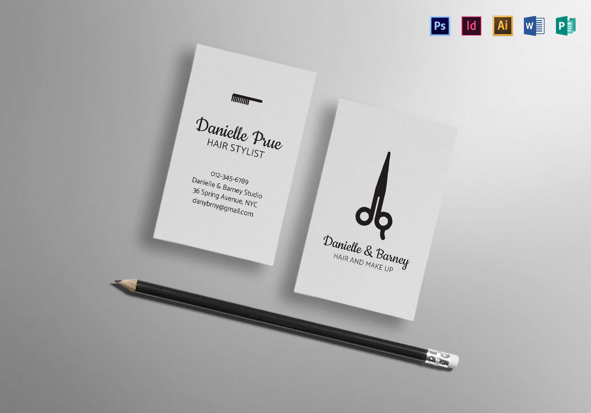 Hair Stylist Business Card Template Intended For Hair Salon Business Card Template