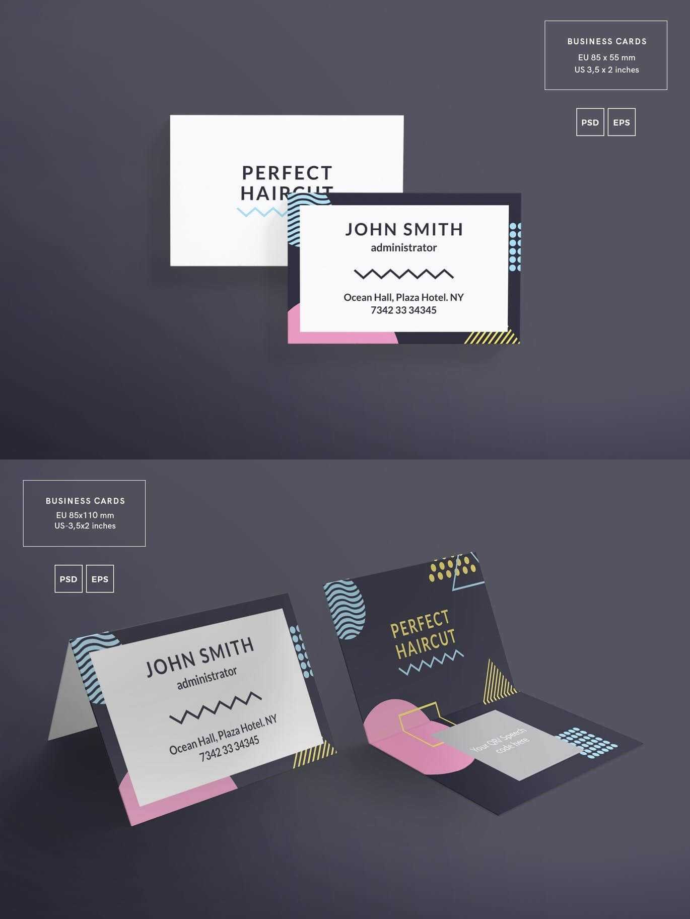 Haircut Masterclass Business Card Template — Adobe Photoshop Inside Adobe Illustrator Business Card Template