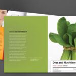 Half Fold Brochure Template For Health And Nutrition. Order In Nutrition Brochure Template