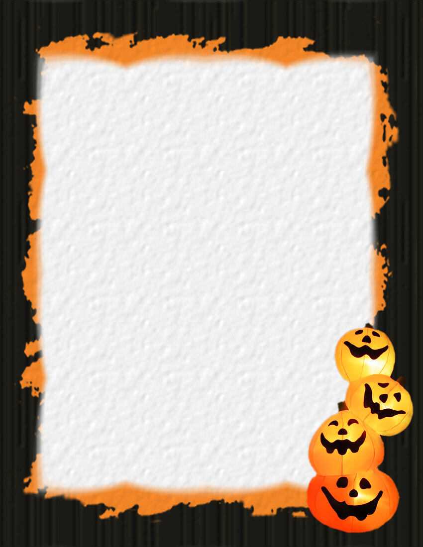 Halloween 1 Free-Stationery Template Downloads with regard to Free Halloween Templates For Word