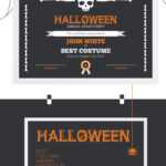 Halloween Best Costume Award Certificate Template #73973 Throughout Halloween Costume Certificate Template