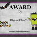 Halloween Certificate Template Word In Halloween Certificate Template