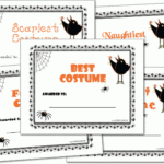 Halloween Costume Award Certificates, Halloween Printables For Halloween Costume Certificate Template