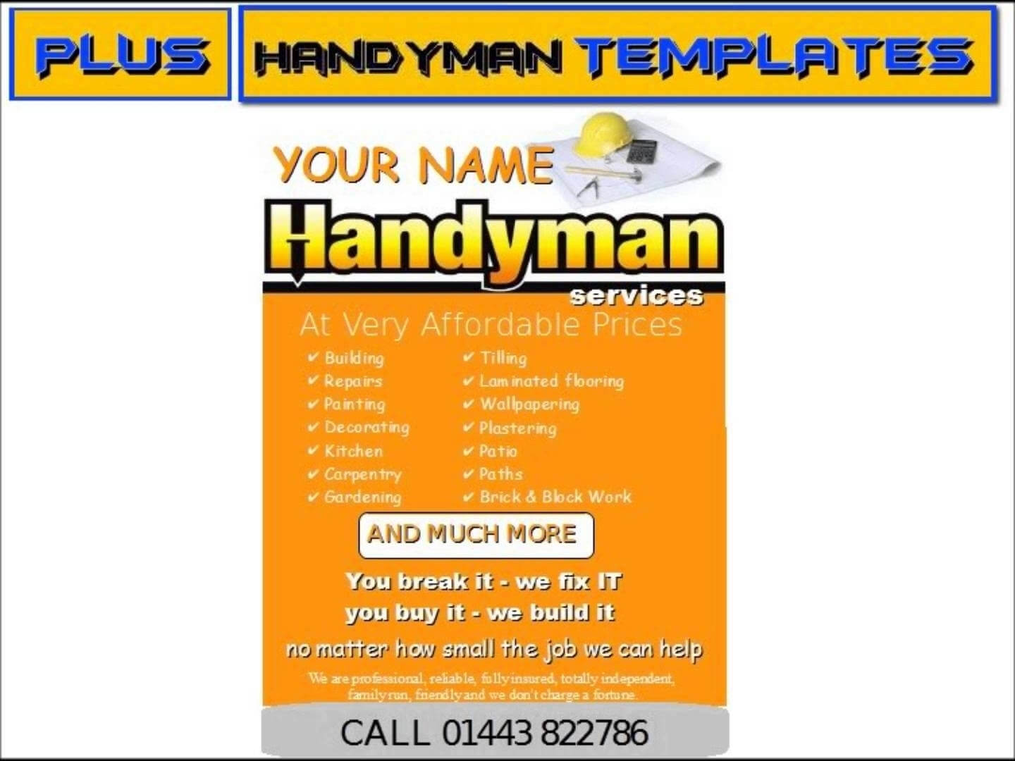 Handyman Business Cards Templates Free Best Template Mr For Plastering Business Cards Templates