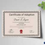 Happy Adoption Certificate Template Inside Adoption Certificate Template