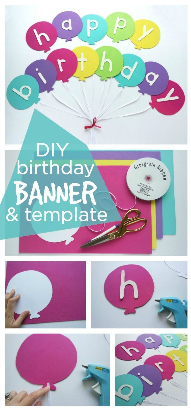 Happy Birthday Banner Diy Template | Diy Party Ideas  Group With Diy Party Banner Template