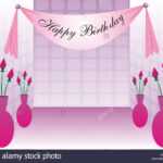 Happy Birthday Banner Stock Photos & Happy Birthday Banner Pertaining To Sweet 16 Banner Template