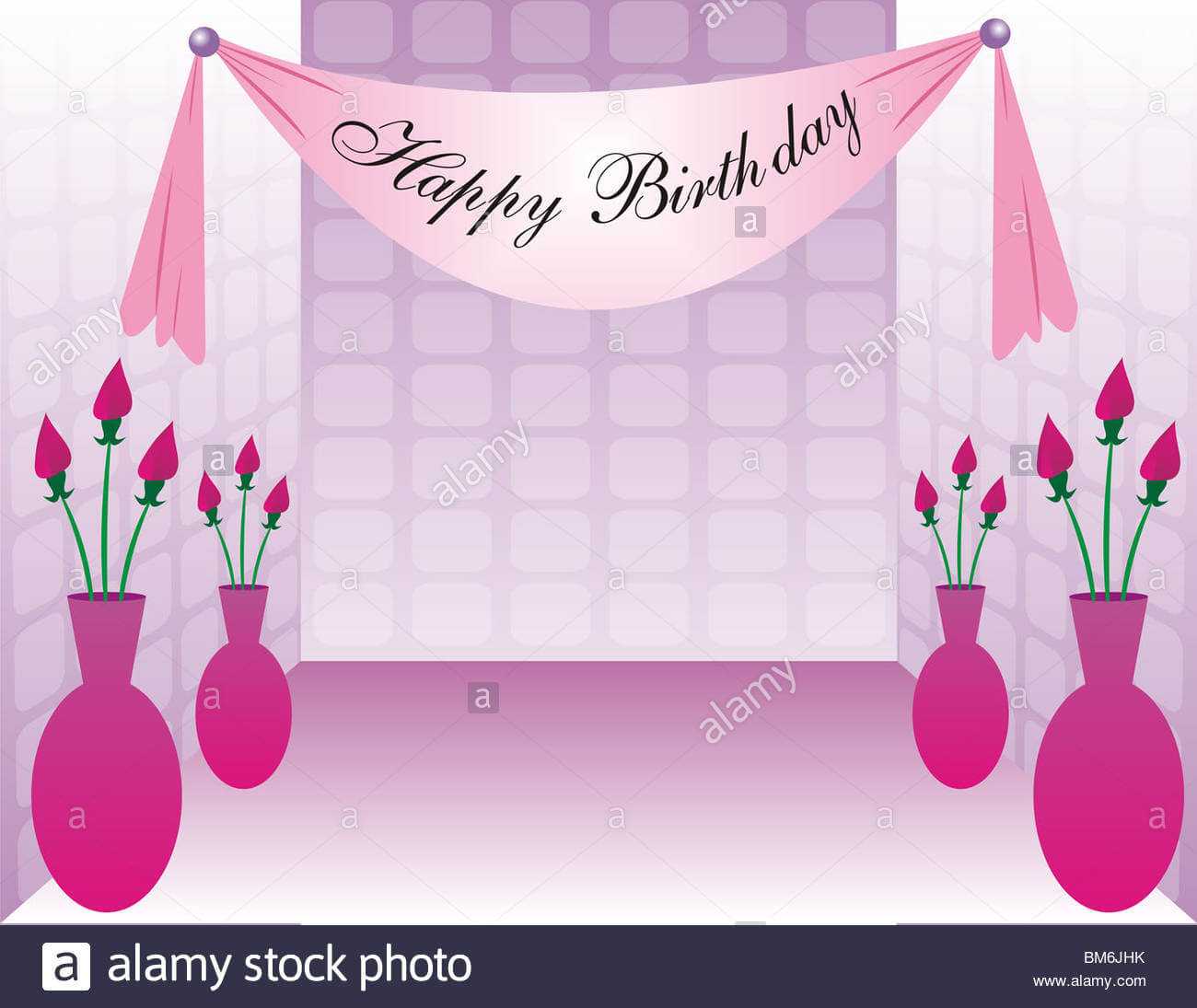 Happy Birthday Banner Stock Photos & Happy Birthday Banner Pertaining To Sweet 16 Banner Template