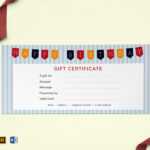 Happy Birthday Gift Certificate Template For Gift Card Template Illustrator