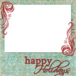 Happy Holidays Blue Red | Freebies :) | Christmas Card Regarding Happy Holidays Card Template